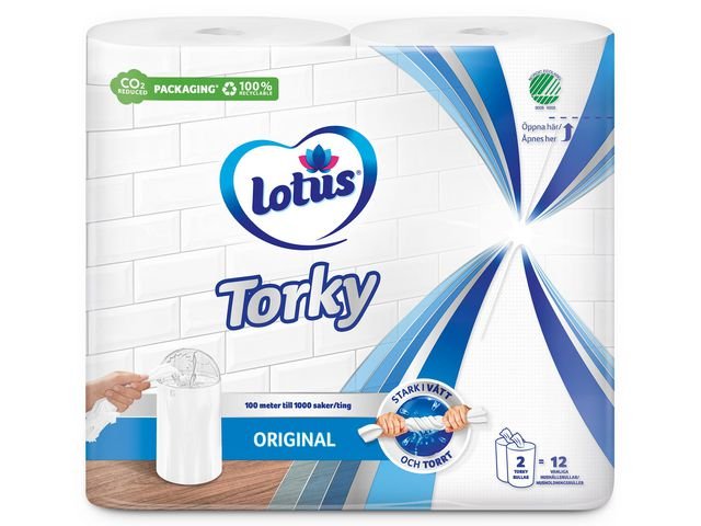 Torkrulle Lotus Torky 1 - L vit 12/fp
