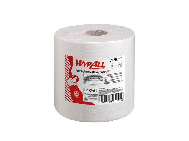 Torkrulle WYPALL L10 1 - lag vit 228m/rl