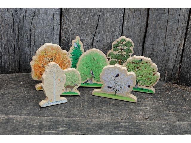 träd och buskar av trä 10/fp