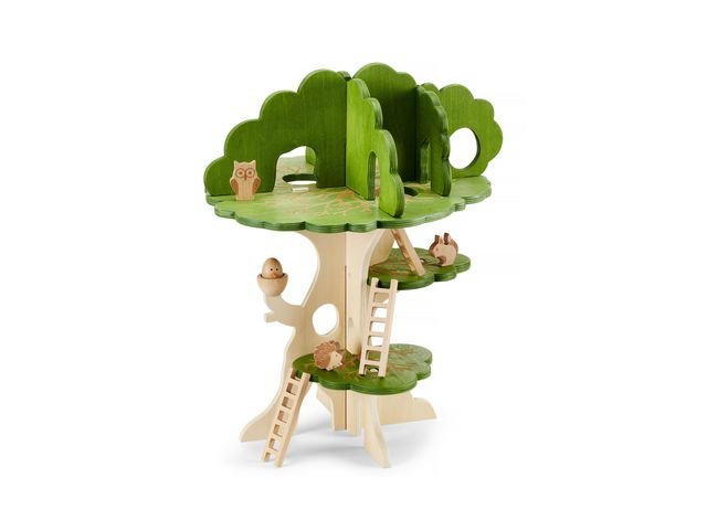 Trädkoja I trä 15 delar