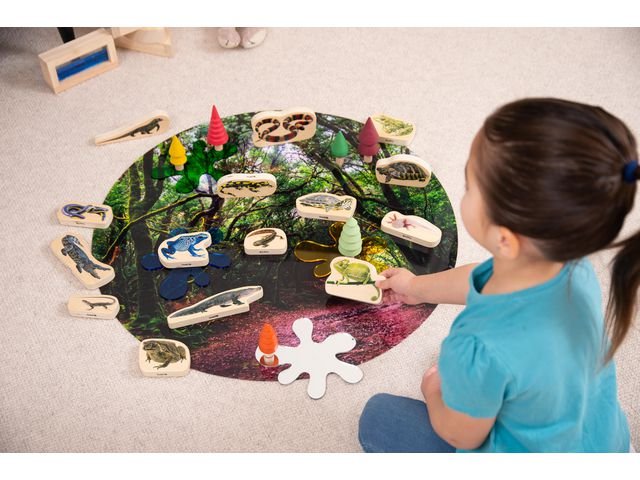 Träfigurer ormar och groddjur 15/fp