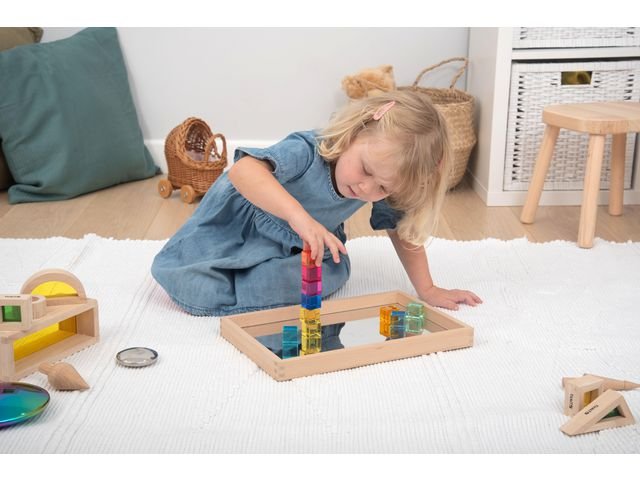 Transparent ädelstens kuber 10/fp