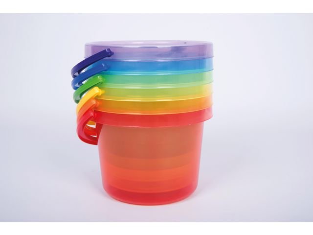 Transparent hinkar färgade 6/fp