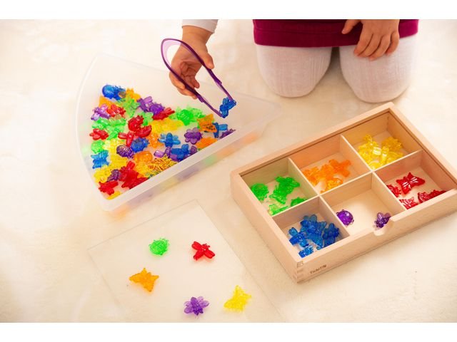 Transparent pinsetter färgade 12/fp