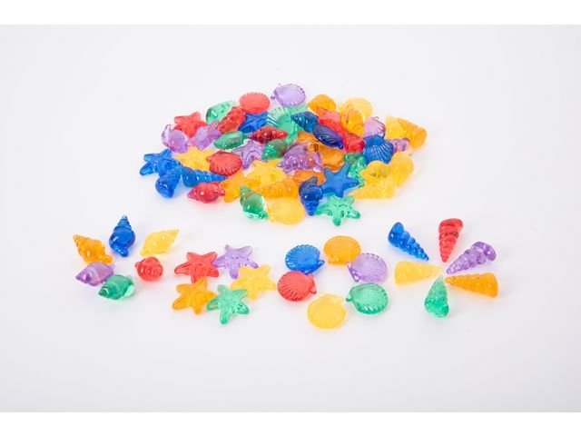 Transparent räkna sortera snäckor 72/fp