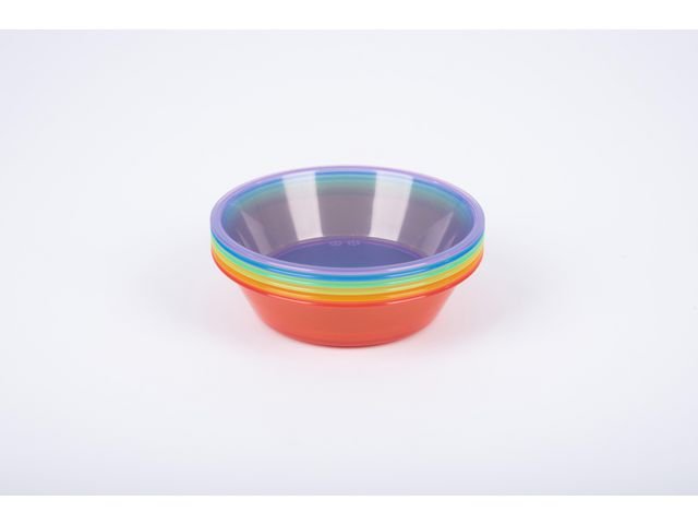 Transparent sorteringsskål färgade 6/fp