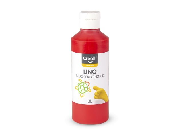 Tryckfärg Lino CREALL 250ml röd