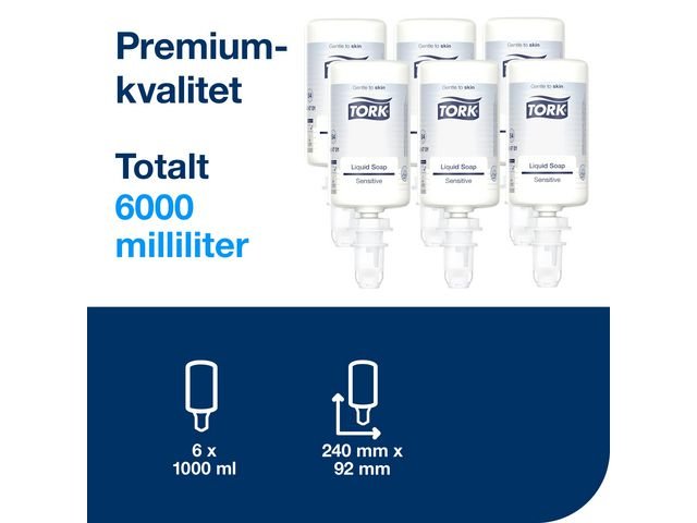 Tvål TORK S4 Sensitive oparfymerad 1L