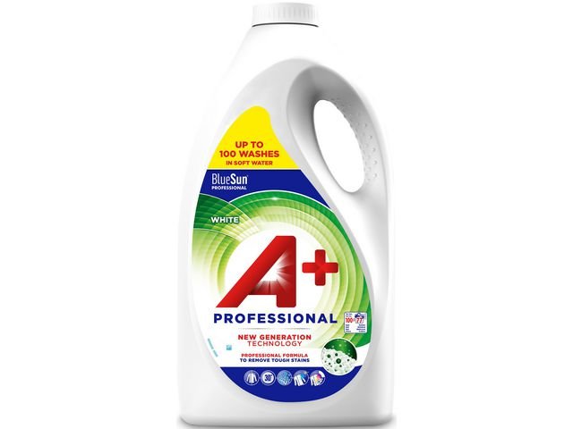 Tvättmedel A+ Professional White 4,62L
