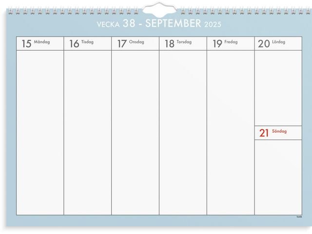 Väggkalender Veckoplan 25/26
