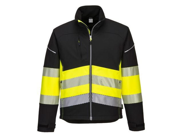 Varselsoftshell 3L PW375 Hi - Vis Kl 1 XS