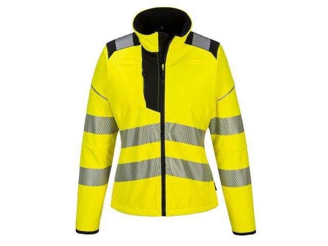Varselsoftshell dam PW381 Hi - vis kl 2 XL