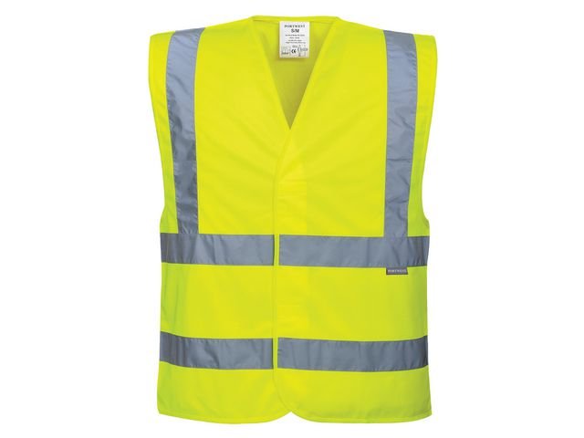 Varselväst PW C470 kl 2 gul 6XL/7XL
