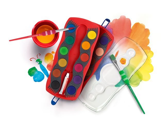 Vattenfärglåda Connector 25 färger