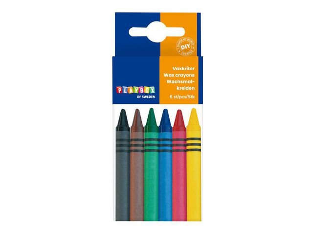 Vaxkrita 6 färger