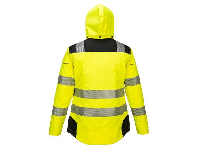 Vinterjacka PW382 dam varsel gul/sva 3XL