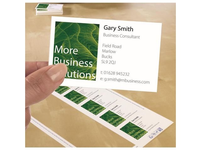 Visitkort laser/inkjet 85x54 matt 250/fp