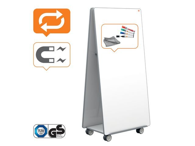 Whiteboard NOBO MoveMeet bas 180x90cm