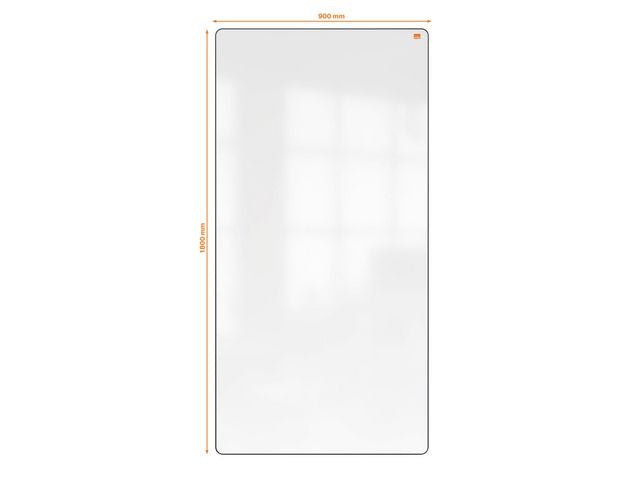 Whiteboard NOBO MoveMeet svart 180x90