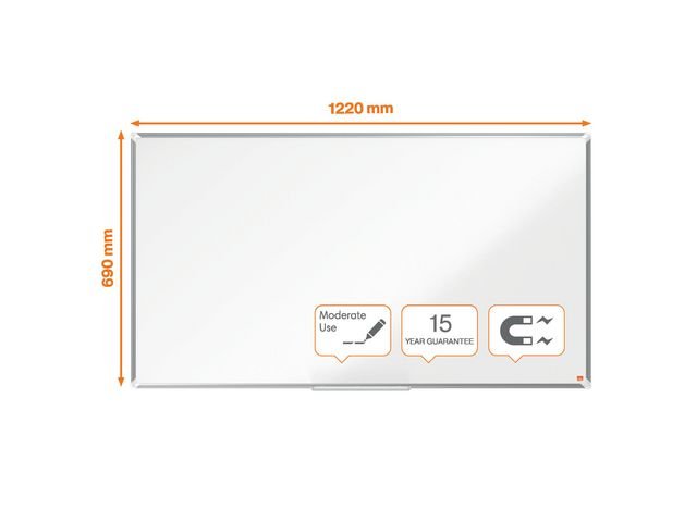 Whiteboard NOBO premium stål 55'