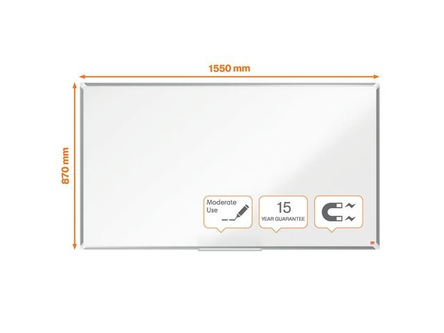 Whiteboard NOBO premium stål 70'
