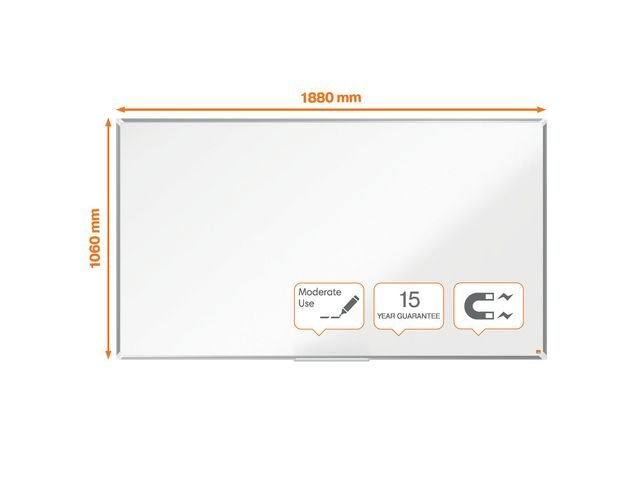 Whiteboard NOBO premium stål 85'
