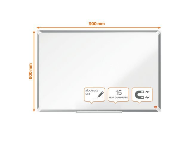 Whiteboard NOBO premium stål 90x60cm