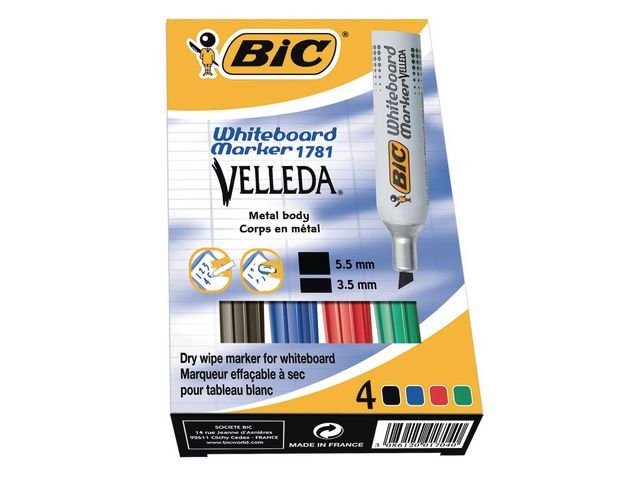 Whiteboardpenna BIC Velleda 1781 svart
