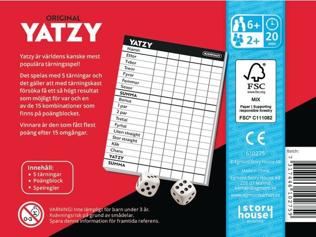 Yatzy från 6 år