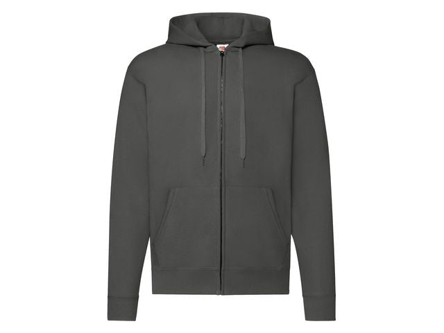 Zip Hoodie FRUIT antracitgrå M