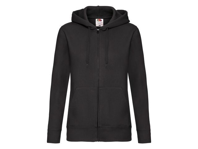Zip Hoodie FRUIT dam svart XL