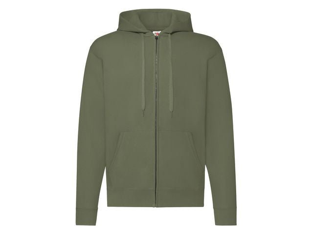 Zip Hoodie FRUIT olivgrön XL
