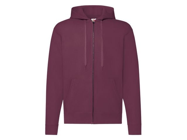 Zip Hoodie FRUIT vinröd S