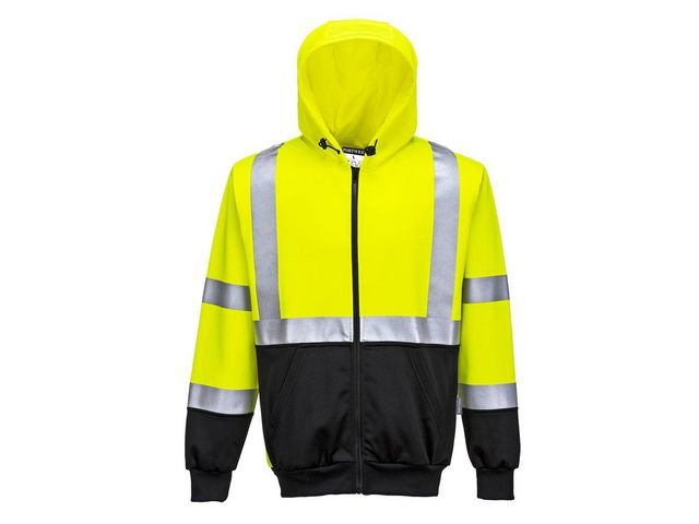 Ziphood varsel PW B315 kl3 gul 2XL
